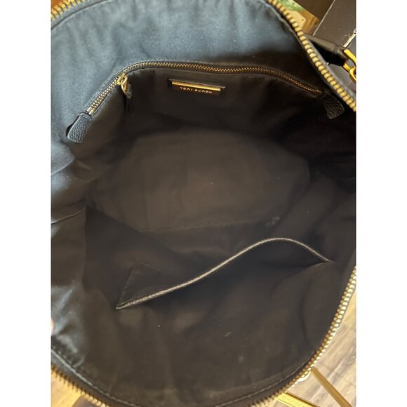 AUTHENTIC TORY BURCH BLACK LEATHER CHELSEA HOBO SHOULDER BAG - Picture 8 of 10